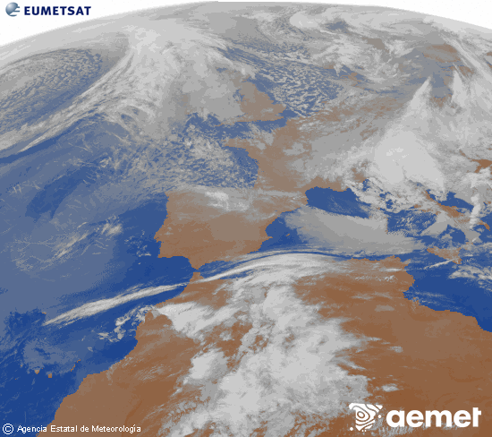 Imaxe da zona de Europa e Norte de �frica da canle infravermella do sat�lite Meteosat operacional en 0�N 0�W, procesada para darlle cor.&nbsp;xoves, 26 marzo  2026 08:00