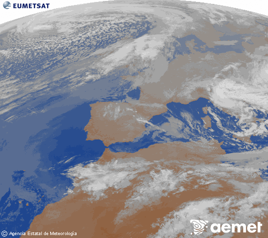 Imaxe da zona de Europa e Norte de �frica da canle infravermella do sat�lite Meteosat operacional en 0�N 0�W, procesada para darlle cor.&nbsp;venres, 27 marzo  2026 06:00