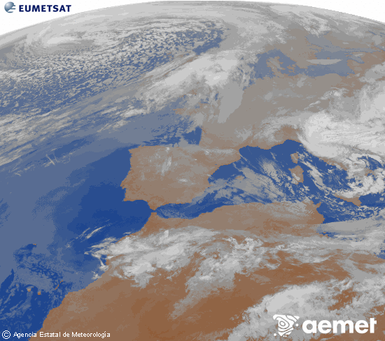 Imaxe da zona de Europa e Norte de �frica da canle infravermella do sat�lite Meteosat operacional en 0�N 0�W, procesada para darlle cor.&nbsp;venres, 27 marzo  2026 07:00