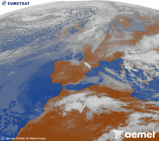 Imaxe da zona de Europa e Norte de �frica da canle infravermella do sat�lite Meteosat operacional en 0�N 0�W, procesada para darlle cor.&nbsp;venres, 27 marzo  2026 12:00