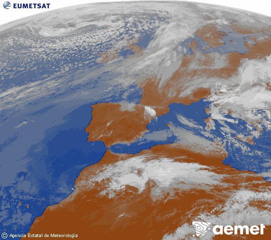 Imaxe da zona de Europa e Norte de �frica da canle infravermella do sat�lite Meteosat operacional en 0�N 0�W, procesada para darlle cor.&nbsp;venres, 27 marzo  2026 13:00