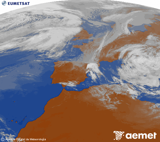Imaxe da zona de Europa e Norte de �frica da canle infravermella do sat�lite Meteosat operacional en 0�N 0�W, procesada para darlle cor.&nbsp;xoves, 2 abril  2026 16:00
