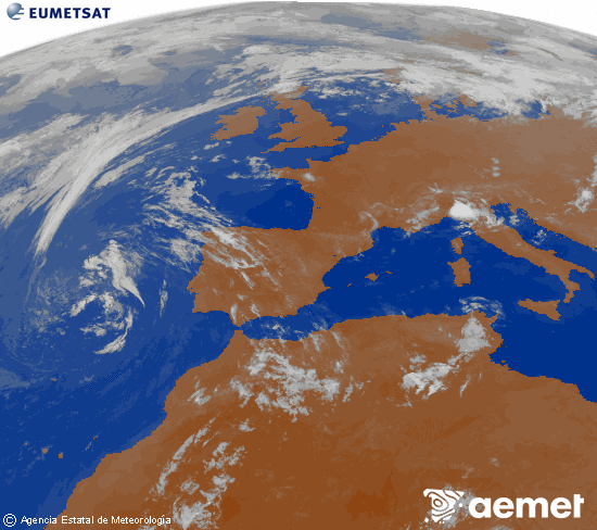 Imaxe da zona de Europa e Norte de �frica da canle infravermella do sat�lite Meteosat operacional en 0�N 0�W, procesada para darlle cor.&nbsp;m�rcores, 24 xu�o  2026 03:00
