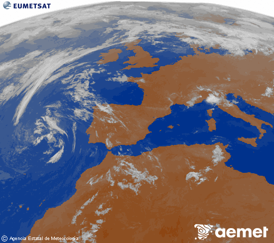 Imaxe da zona de Europa e Norte de �frica da canle infravermella do sat�lite Meteosat operacional en 0�N 0�W, procesada para darlle cor.&nbsp;m�rcores, 24 xu�o  2026 04:00