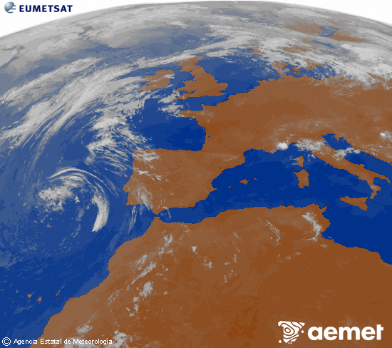 Imaxe da zona de Europa e Norte de �frica da canle infravermella do sat�lite Meteosat operacional en 0�N 0�W, procesada para darlle cor.&nbsp;m�rcores, 24 xu�o  2026 08:00