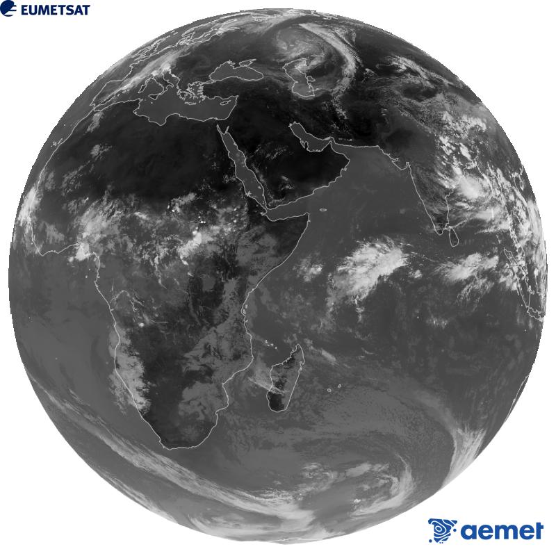 Imaxe global da canle infravermella (lonxitude de onda 10.8 �m) do sat�lite xeoestacionario europeo Meteosat-9, pertencente � segunda xeraci�n de sat�lites Meteosat. As horas indicadas ref�rense � pen�nsula (unha hora menos nas Illas Canarias).&nbsp;m�rcores, 9 setembro  2026 11:00