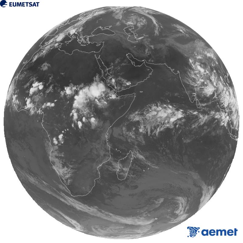 Imaxe global da canle infravermella (lonxitude de onda 10.8 �m) do sat�lite xeoestacionario europeo Meteosat-9, pertencente � segunda xeraci�n de sat�lites Meteosat. As horas indicadas ref�rense � pen�nsula (unha hora menos nas Illas Canarias).&nbsp;m�rcores, 9 setembro  2026 20:00