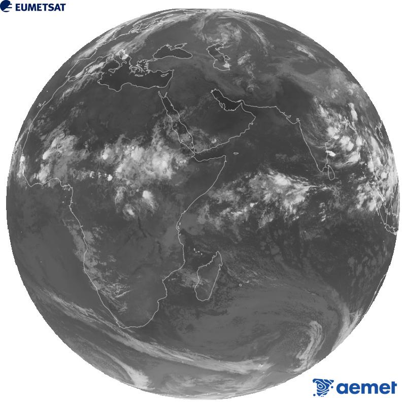 Imaxe global da canle infravermella (lonxitude de onda 10.8 �m) do sat�lite xeoestacionario europeo Meteosat-9, pertencente � segunda xeraci�n de sat�lites Meteosat. As horas indicadas ref�rense � pen�nsula (unha hora menos nas Illas Canarias).&nbsp;xoves, 10 setembro  2026 02:00