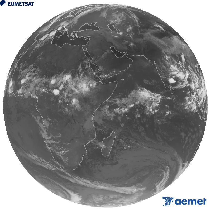 Imaxe global da canle infravermella (lonxitude de onda 10.8 �m) do sat�lite xeoestacionario europeo Meteosat-9, pertencente � segunda xeraci�n de sat�lites Meteosat. As horas indicadas ref�rense � pen�nsula (unha hora menos nas Illas Canarias).&nbsp;xoves, 10 setembro  2026 05:00