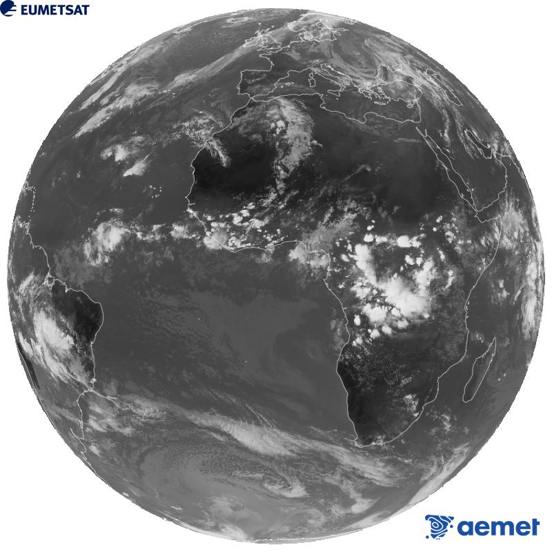 Imaxe global da canle infravermella (lonxitude de onda 10.5 �m) do sat�lite xeoestacionario europeo Meteosat-12, pertencente � terceira xeraci�n de sat�lites Meteosat. As horas indicadas ref�rense � pen�nsula (unha hora menos nas Illas Canarias).&nbsp;xoves, 15 outubro  2026 17:00