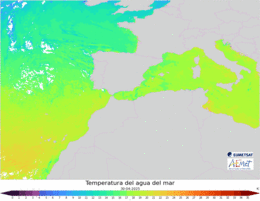 Sea water temperature