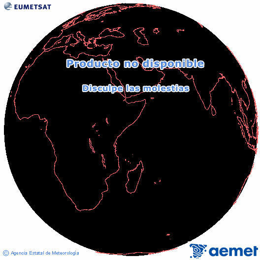 Ocano ndico. Imagen global del canal infrarrojo (10.8μm) de Meteosat, perteneciente a la serie MSG (Meteosat Segunda Generacin) y situado en 41.5° E. dimarts, 4 de novembre  2025 19:00