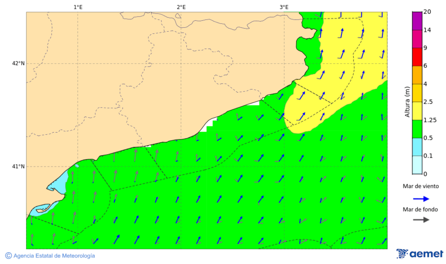 Kostaldeetako irudia larunbata, 2025ko azaroak 01, ordua: 01:00