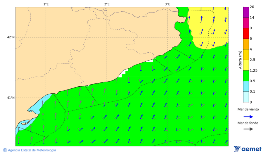 Kostaldeetako irudia larunbata, 2025ko azaroak 01, ordua: 04:00