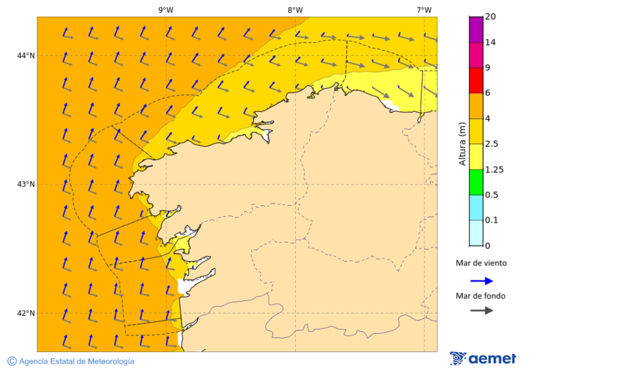 Imaxe de Zonas Costeiras mrcores, 5 novembro  2025 04:00