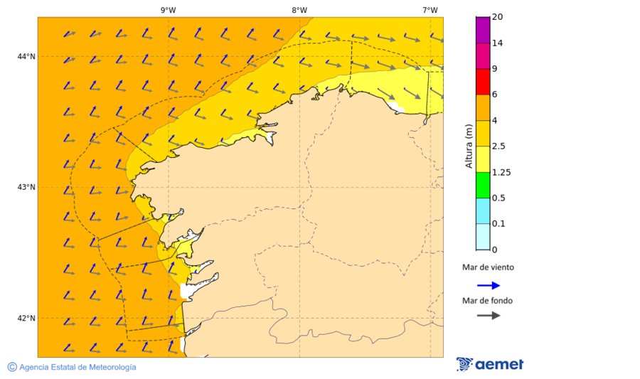 Imaxe de Zonas Costeiras mrcores, 5 novembro  2025 07:00