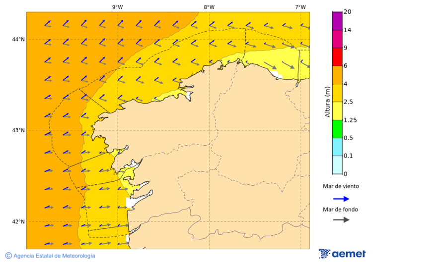 Imaxe de Zonas Costeiras mrcores, 5 novembro  2025 13:00