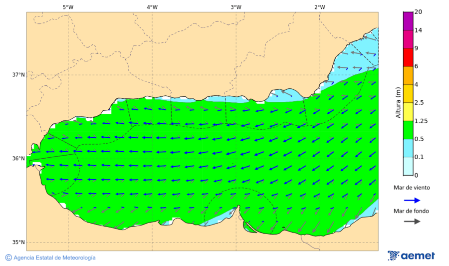Kostaldeetako irudia asteazkena, 2025ko azaroak 05, ordua: 04:00