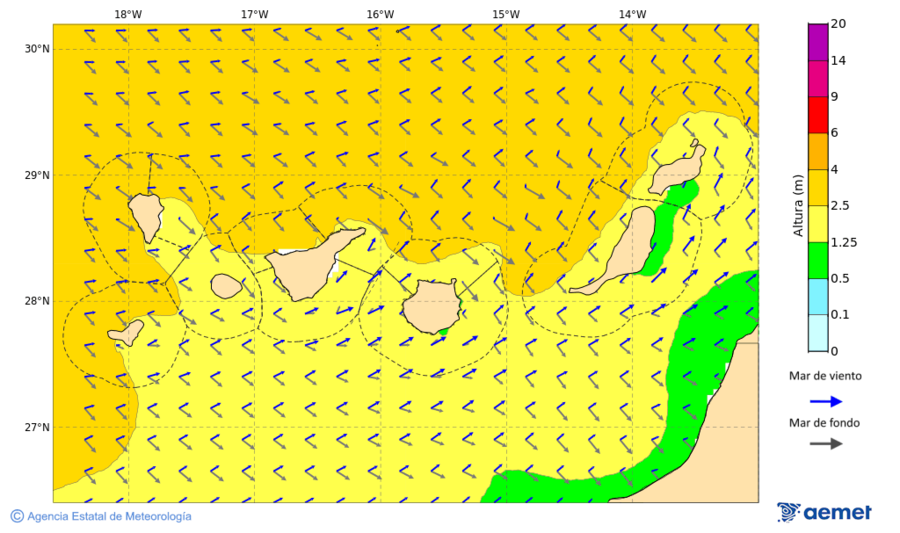 Imaxe de Zonas Costeiras mrcores, 12 novembro  2025 21:00