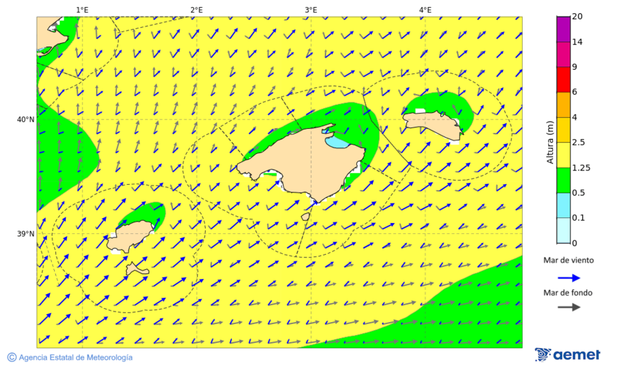 Kostaldeetako irudia larunbata, 2025ko azaroak 15, ordua: 07:00