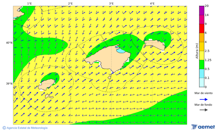 Kostaldeetako irudia larunbata, 2025ko azaroak 15, ordua: 10:00