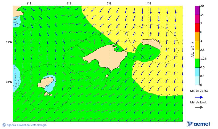 Kostaldeetako irudia asteartea, 2025ko azaroak 18, ordua: 04:00