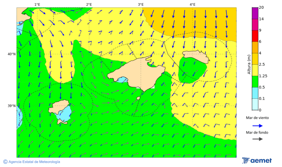 Kostaldeetako irudia asteartea, 2025ko azaroak 18, ordua: 07:00