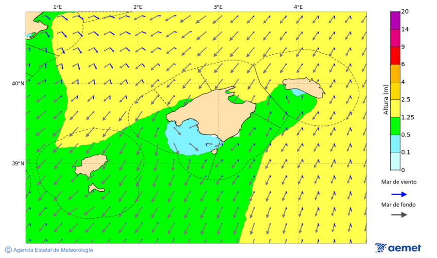 Kostaldeetako irudia asteazkena, 2025ko azaroak 19, ordua: 04:00
