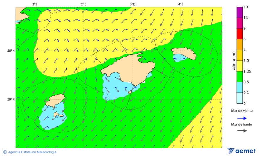 Kostaldeetako irudia asteazkena, 2025ko azaroak 19, ordua: 13:00