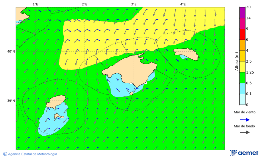 Kostaldeetako irudia asteazkena, 2025ko azaroak 19, ordua: 16:00