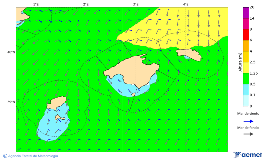 Kostaldeetako irudia asteazkena, 2025ko azaroak 19, ordua: 19:00