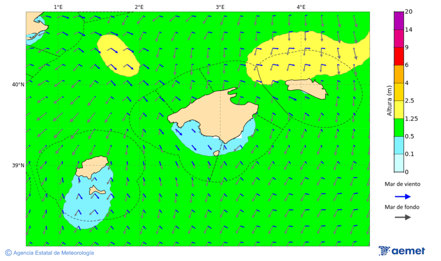 Kostaldeetako irudia asteazkena, 2025ko azaroak 19, ordua: 22:00