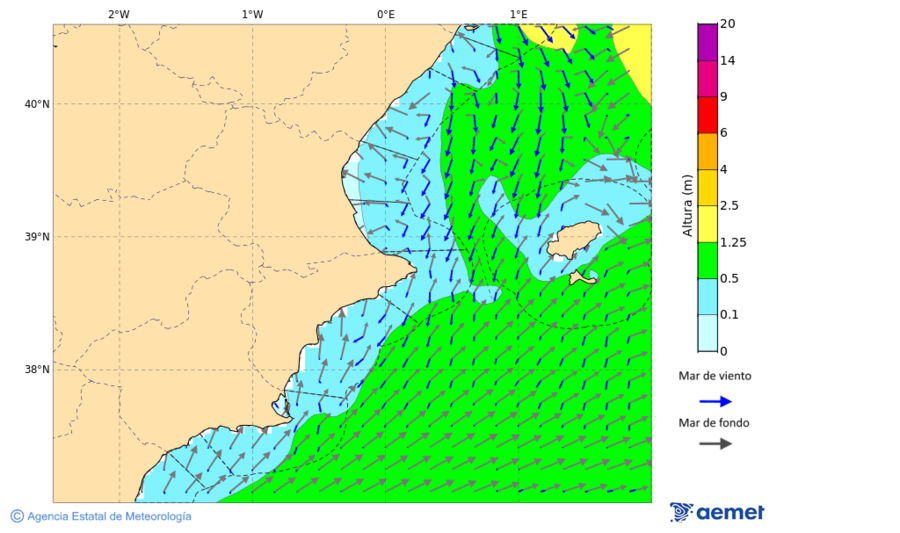 Kostaldeetako irudia asteartea, 2025ko azaroak 18, ordua: 07:00