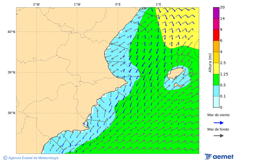 Kostaldeetako irudia asteartea, 2025ko azaroak 18, ordua: 10:00