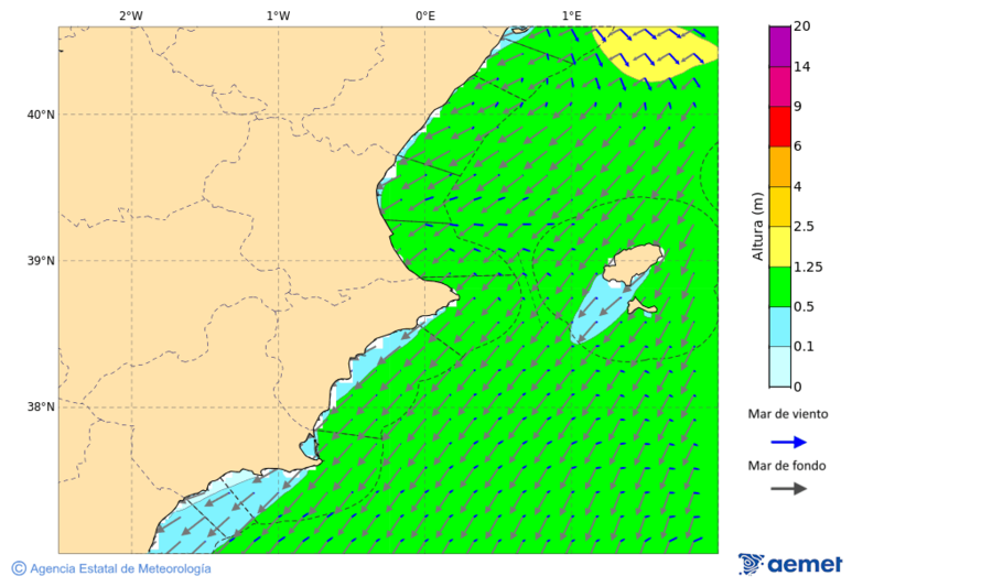 Kostaldeetako irudia asteazkena, 2025ko azaroak 19, ordua: 10:00