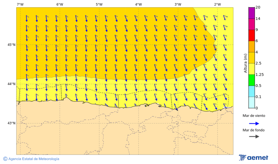 Imaxe de Zonas Costeiras mrcores, 19 novembro  2025 19:00
