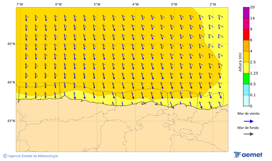 Imaxe de Zonas Costeiras mrcores, 19 novembro  2025 22:00