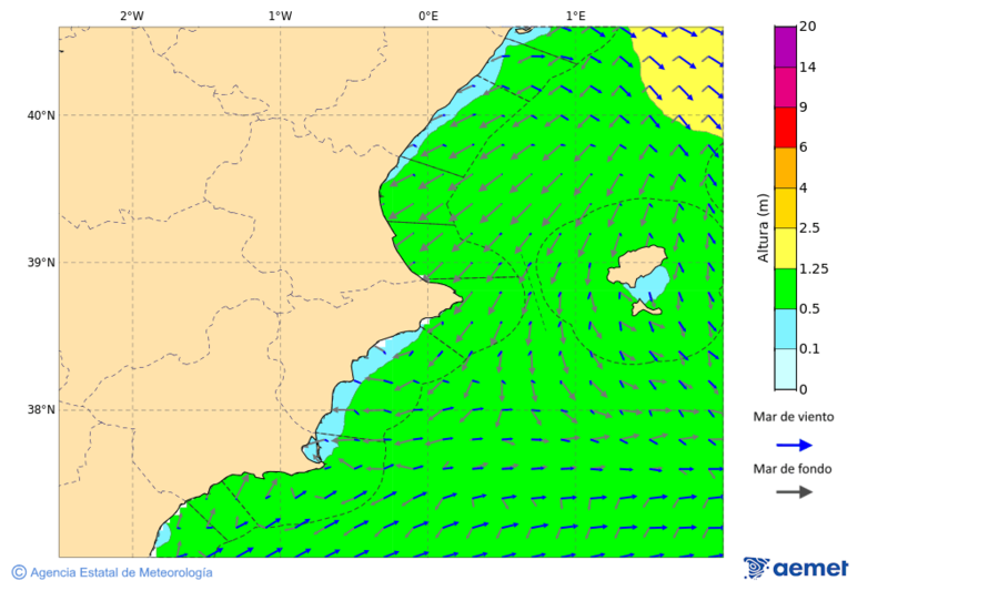 Kostaldeetako irudia asteazkena, 2025ko azaroak 19, ordua: 22:00