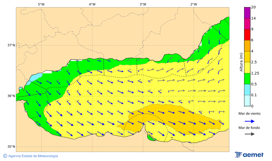 Imatge de zones costaneres divendres, 21 de novembre  2025 01:00