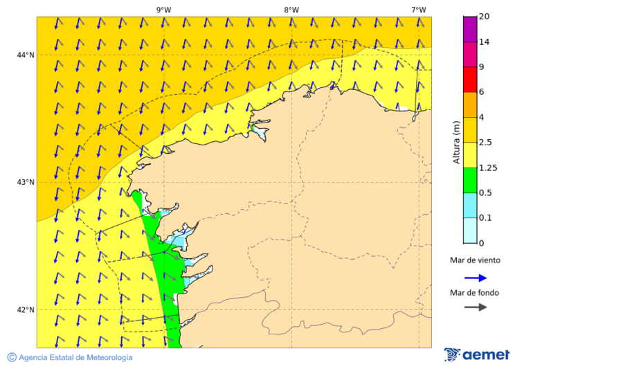 Imatge de zones costaneres dimecres, 19 de novembre  2025 22:00