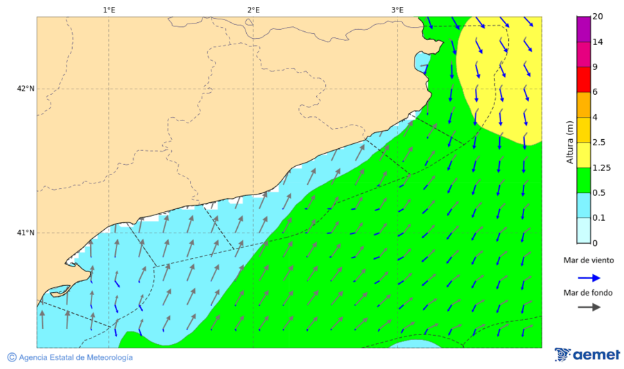 Imatge de Zones Costaneres dilluns, 17 de novembre  2025 19:00