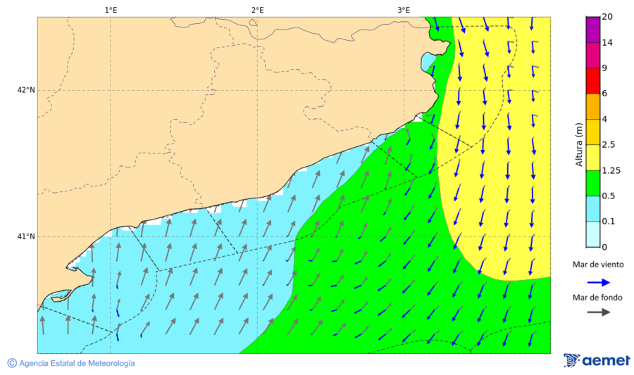 Imatge de Zones Costaneres dilluns, 17 de novembre  2025 22:00
