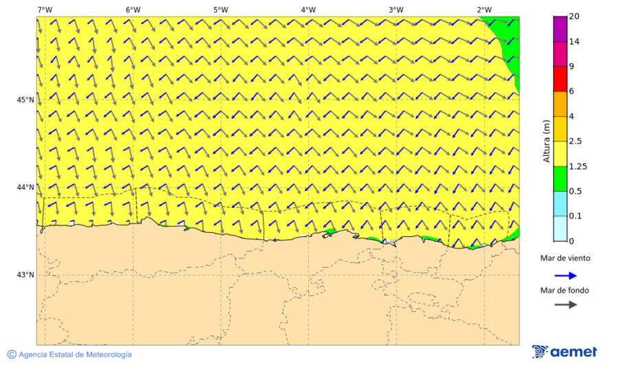 Kostaldeetako irudia astelehena, 2025ko azaroak 17, ordua: 22:00