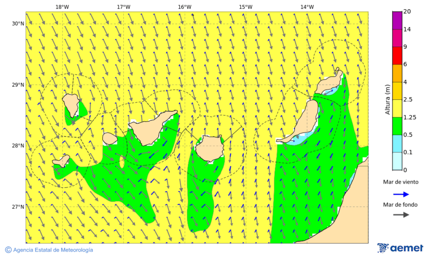 Imatge de zones costaneres dimecres, 19 de novembre  2025 21:00
