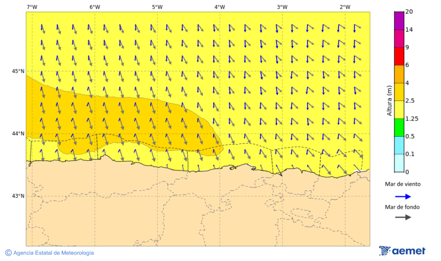 Kostaldeetako irudia ostirala, 2025ko azaroak 21, ordua: 07:00