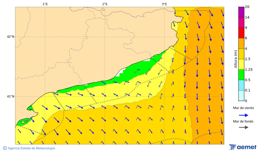 Imatge de Zones Costaneres dissabte, 22 de novembre  2025 04:00