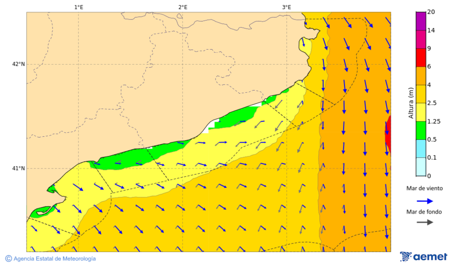 Imatge de Zones Costaneres dissabte, 22 de novembre  2025 07:00