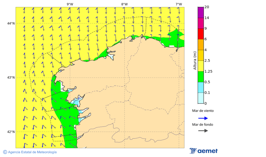 Kostaldeetako irudia asteartea, 2025ko azaroak 18, ordua: 10:00