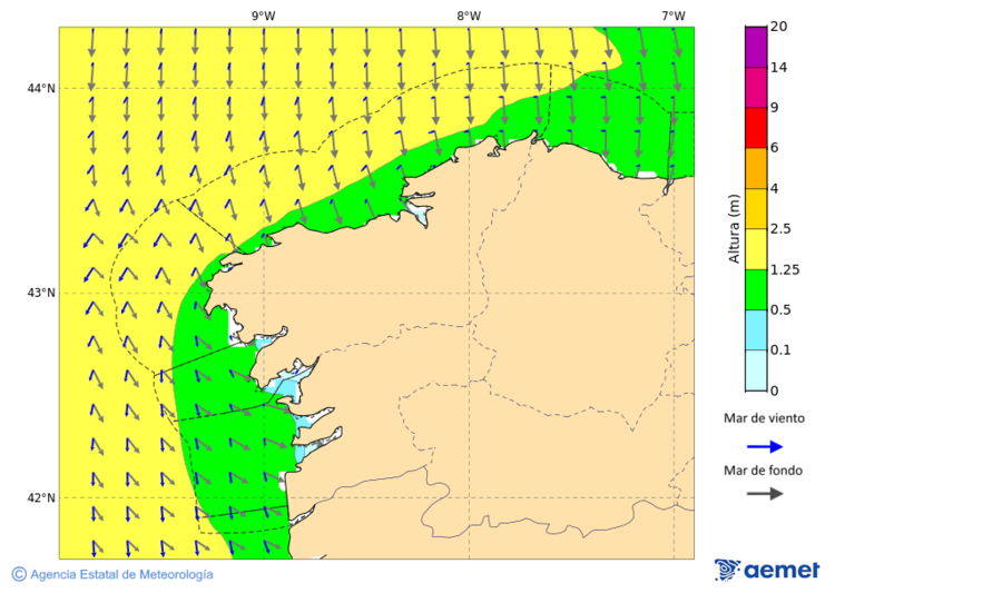 Kostaldeetako irudia asteartea, 2025ko azaroak 18, ordua: 16:00