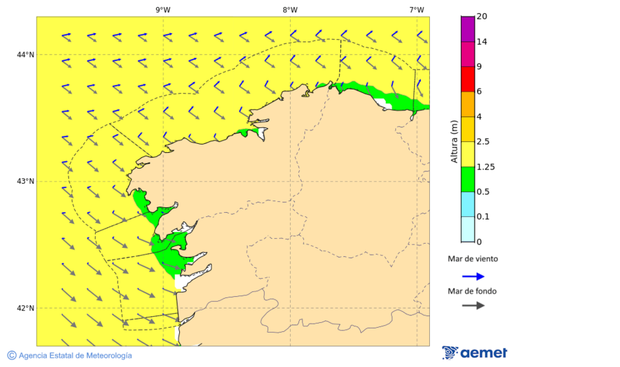 Kostaldeetako irudia larunbata, 2025ko azaroak 22, ordua: 10:00